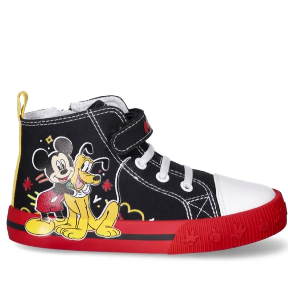 Boys Mickey Mouse High Top Sneakers Toddlers 🆕 Size 9 🔥 NEW - Picture 12 of 15